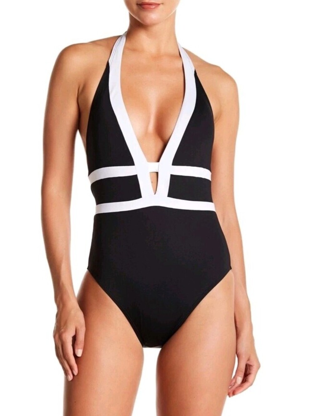 NEW $121 La Blanca Swimwear Modern One-Piece Swimsuit Sz 12 Tummy Control